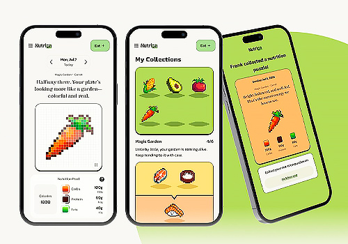 Tokyo Design Awards Winner - Nutrica: Puzzle-Based Nutrition Journaling by Tianci Gong, Yanxin Chen, Zijin Zhou
